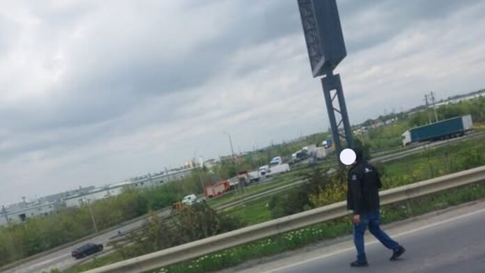 Accident pe Centura Capitalei între un camion și o dubă: trafic oprit spre Pantelimon, circulație alternativă pe celălalt sens
