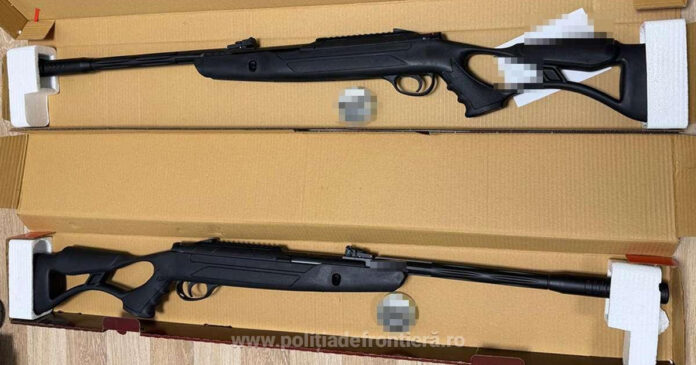 Alertă de securitate pe Aeroportul Internațional Cluj-Napoca: Polițiștii descoperă arme cu aer comprimat și muniție într-un colet