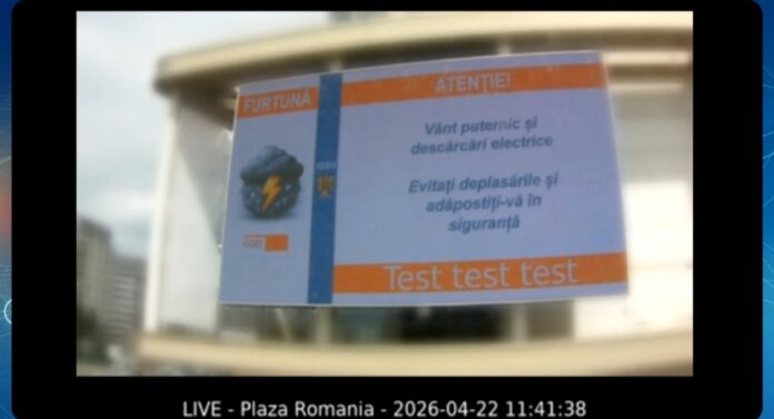 Alertele vor fi afișate pe panourile publicitare digitale din București și alte 17 orașe, în mai puțin de un minut