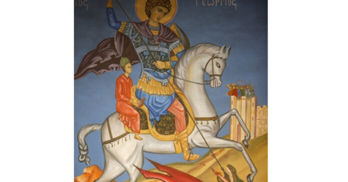 Capul Sfântului Gheorghe va fi adus miercuri în România, de la Muntele Athos, pentru hramul Mănăstirii Pantocrator din Teleorman