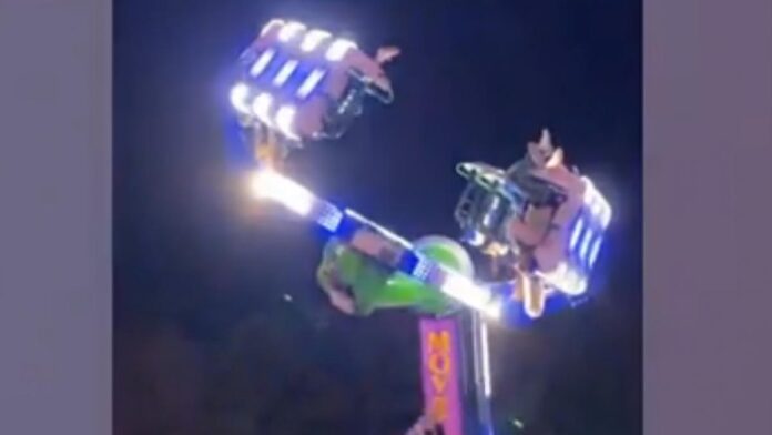 Clipa de groază la Zilele Orașului Caransebeș: 14 tineri, printre care minori, blocați cu capul în jos într-un carusel, 10 transportați la spital