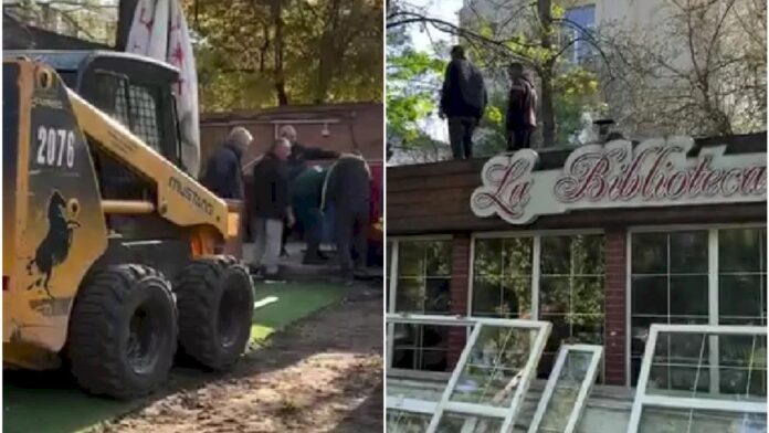 Demolarea terasei „La Biblioteca” din Parcul Cișmigiu, București: O acțiune a autorităților împotriva construcțiilor neautorizate
