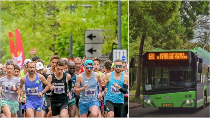 ESENȚIAL | 31 de linii STB deviate și 3 linii noi pentru „Bucharest International Half Marathon” de duminică. Trafic restricționat în mai multe zone ale Capitalei