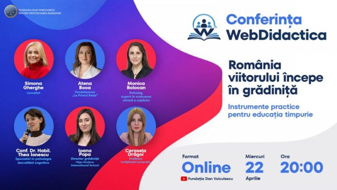Experți în educație și soluții concrete, la Conferința Webdidactica „România viitorului începe în grădiniță”