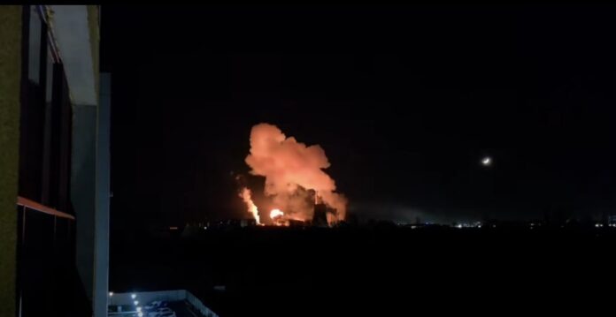 Explozie și incendiu la CET Vest din București, luni seară, afectând transformatoarele electrice