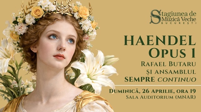 „Integrală” Haendel: O seară de sonate pentru instrument solo și basso continuo la Sala Auditorium a Muzeului Național de Artă al României