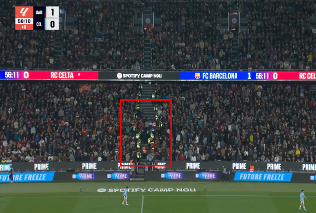 LaLiga: Meciul Barcelona-Celta Vigo, întrerupt peste 15 minute pentru acordarea de asistență medicală unei persoane din tribună; Ionuț Radu, titular