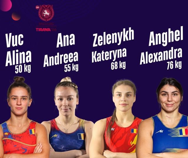 Lupte: Reprezentantele României, două finale pentru aur şi două pentru bronz la Campionatul European de Seniori de la Tirana