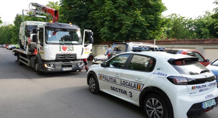 Poliția Locală Sector 3 introduce camerele de corp în operațiunile de ridicare a vehiculelor parcate ilegal