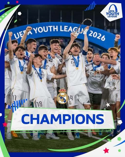 Real Madrid câștigă UEFA Youth League pentru a doua oară în istorie