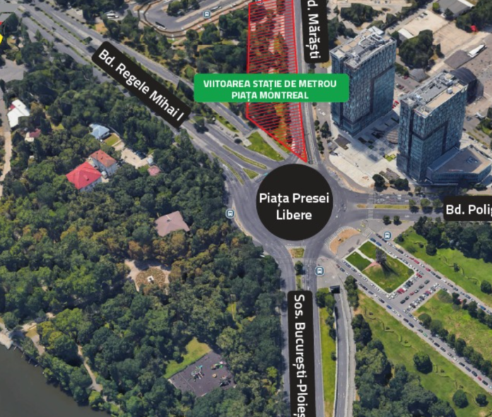 Restricții de circulație temporare în Pasajul Piața Presei Libere pentru lucrări la Magistrala 6 de metrou