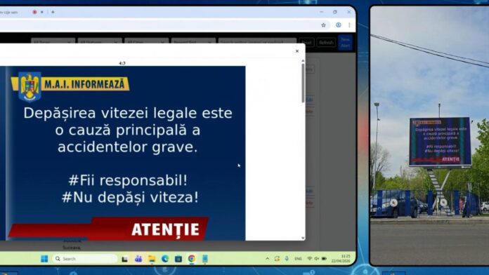 Sistem unic în Europa: Alertele de persoane dispărute sau vreme extremă vor apărea pe sute de panouri publicitare din România