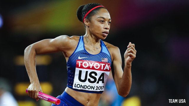Atletism: Allyson Felix revine în competiții, în vederea Jocurilor Olimpice de la Los Angeles