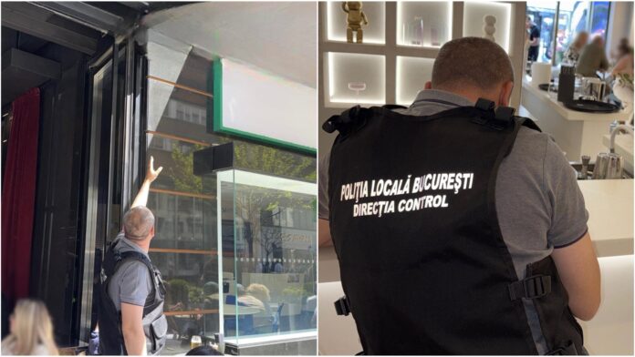 FOTO | Poliția Muzicii pe Calea Victoriei: Terasele nu pot avea boxele îndreptate spre stradă. Comercianții au termen până mâine să le dea jos