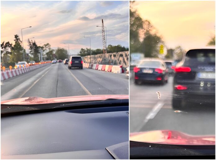 FOTO | Substanțele secrete cu care se fac marcaje rutiere la noi în București: muștar expirat în zonele cu restricții și iaurt degresat în rest. Doar așa se explică termenul de valabilitate