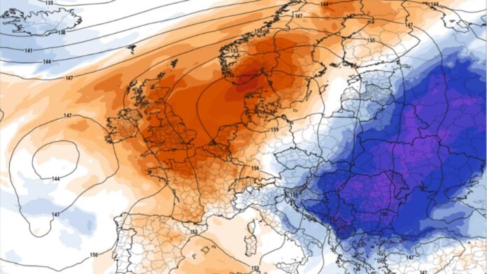 Iarna se întoarce în mai: Blocajul atmosferic Omega aduce minime de -5 grade în Europa. România va fi afectată și ea