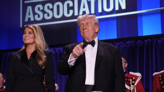Prima reacție a lui Donald Trump după atacul de la dineu: Numele mari sunt ținte. Experiența a fost traumatizantă pentru Melania