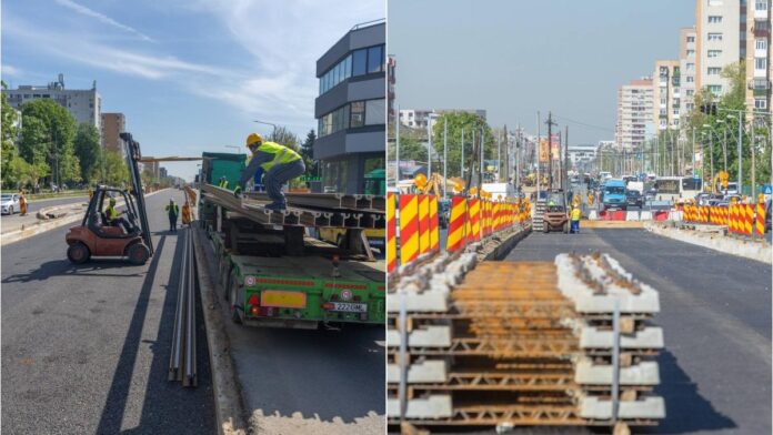 Primele șine pentru linia de tramvai din Prelungirea Ghencea au ajuns pe șantier. PMB: „Începem deja să le montăm”