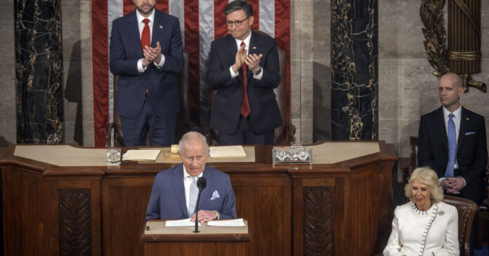 Regele Charles a îndemnat SUA să rămână fidele aliaților occidentali: un discurs călduros și plin de umor în fața Congresului american