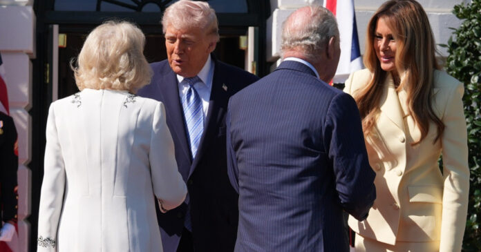 Regele Charles, însoțit de regina Camilla, a sosit în prima sa vizită de stat în SUA