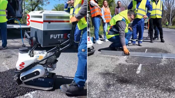 VIDEO | PS1 bagă gropile de pe străzi la microunde. Cum funcționează noua tehnologie de plombare a craterelor, care promite mai multă durabilitate
